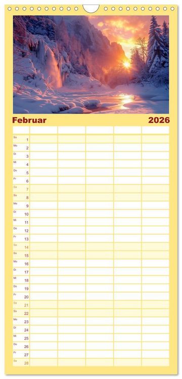 Produktbild: Familienplaner 2026 - Wo Wasser und Magie sich vereinen mit 5 Spalten (Wandkalender, 21 x 45 cm) CALVENDO