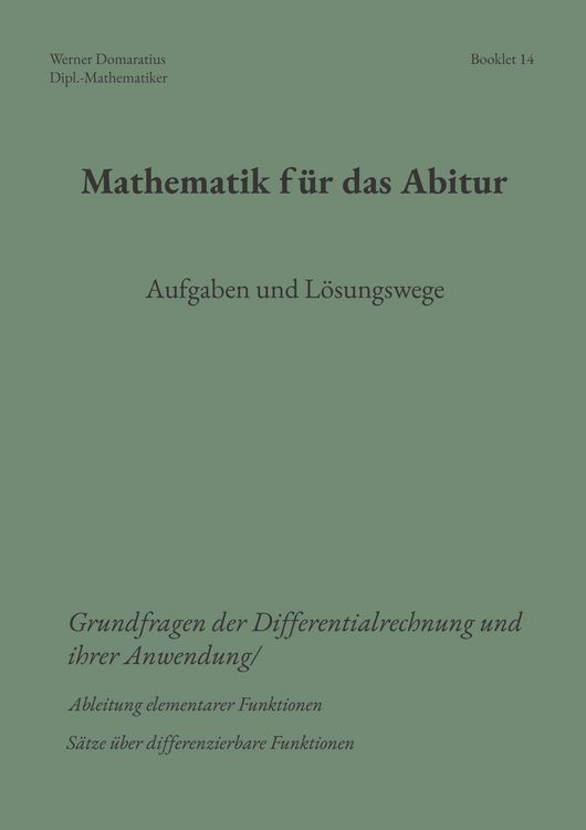 Produktbild: Mathematik f&uuml;r das Abitur
