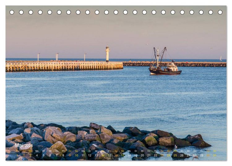 Produktbild: Flandern - Stadt und Strand (Tischkalender 2026 DIN A5 quer), CALVENDO Monatskalender