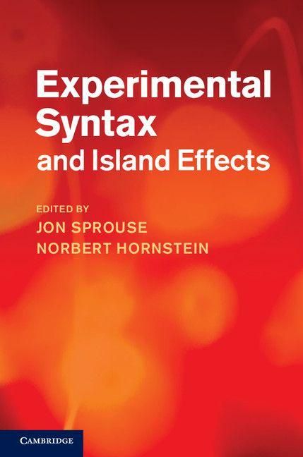 Produktbild: Experimental Syntax and Island Effects