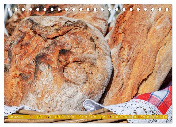 Produktbild: Brot und Geb&auml;ck. Feines aus der Backstube (Tischkalender 2026 DIN A5 quer), CALVENDO Monatskalender