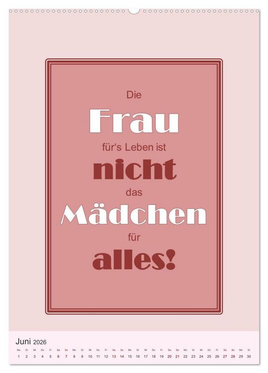 Produktbild: Was Mann &uuml;ber Frau wissen sollte und umgekehrt ... (hochwertiger Premium Wandkalender 2026 DIN A2 hoch), Kunstdruck in Hochglanz