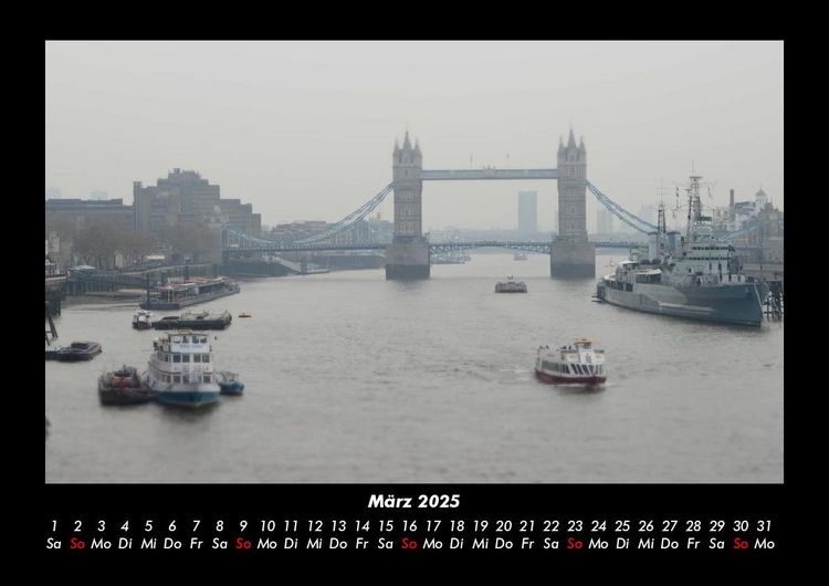 Produktbild: London 2025 Fotokalender DIN A3
