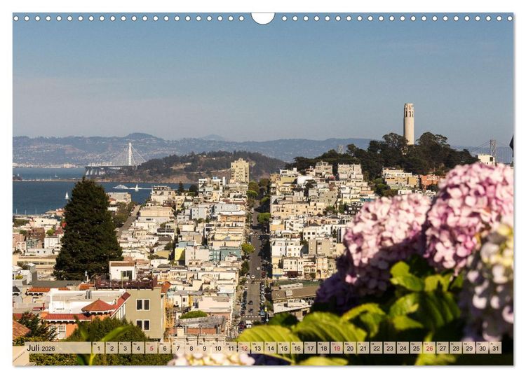 Produktbild: If I'm going to San Francisco (Wandkalender 2026 DIN A3 quer), CALVENDO Monatskalender