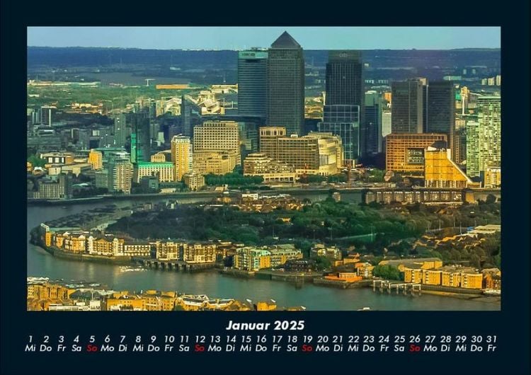 Produktbild: London 2025 Fotokalender DIN A4