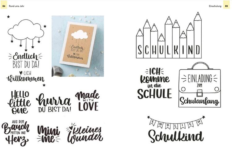 Produktbild: Die gro&szlig;e Handlettering-Bibliothek - Inspiration & Vorlagen f&uuml;r jede Gelegenheit