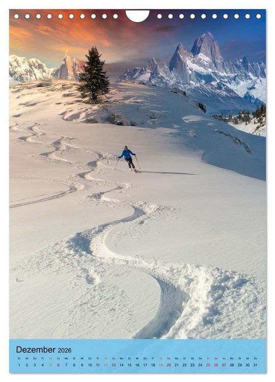 Produktbild: Endlich wieder Skifahren (Wandkalender 2026 DIN A4 hoch), CALVENDO Monatskalender