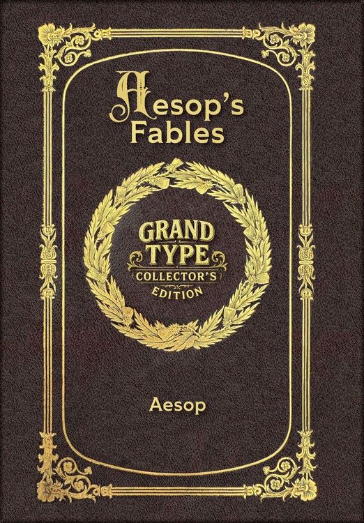Produktbild: Large Print - Aesop's Fables - Grand Type Collector's Edition - Matte Hardcover with Dust Jacket