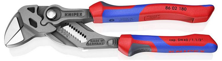 Produktbild: Knipex 86 02 180 Zangenschl&uuml;ssel 40mm