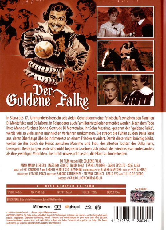 Produktbild: Der Goldene Falke - Mediabook - Cover B - Limited Edition (Blu-ray+DVD)