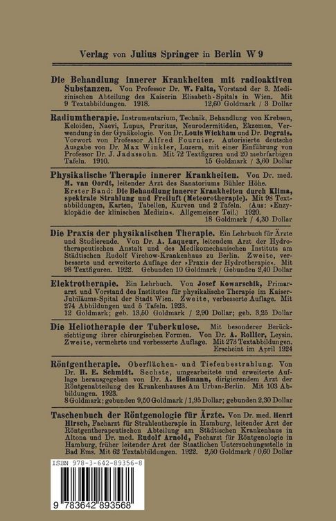 Produktbild: Die Radium- und Mesothoriumtherapie der Hautkrankheiten