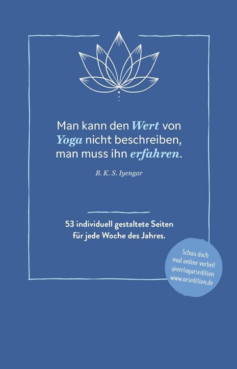 Produktbild: Wochenkalender Yogagl&uuml;ck 2027