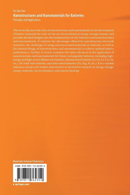 Produktbild: Nanostructures and Nanomaterials for Batteries