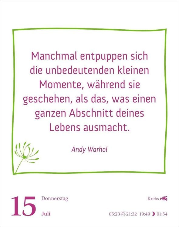 Produktbild: Heute ist dein Tag! Tagesabrei&szlig;kalender 2027 - 313 positive Zitate f&uuml;r 2027