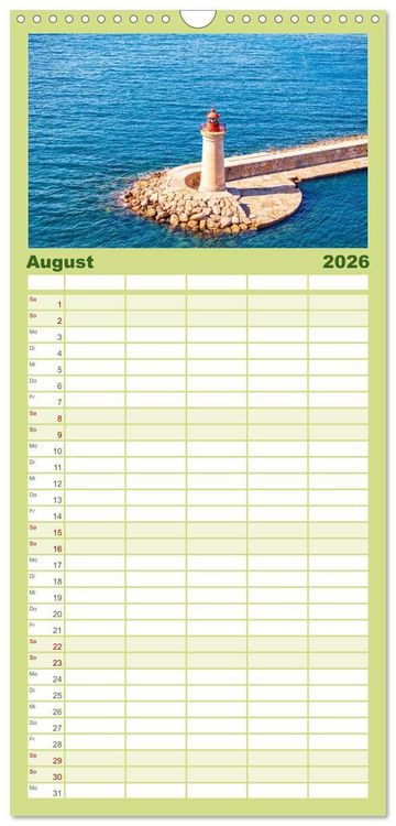 Produktbild: Familienplaner 2026 - Mallorca - einzigartige Luftbildaufnahmen mit 5 Spalten (Wandkalender, 21 x 45 cm) CALVENDO