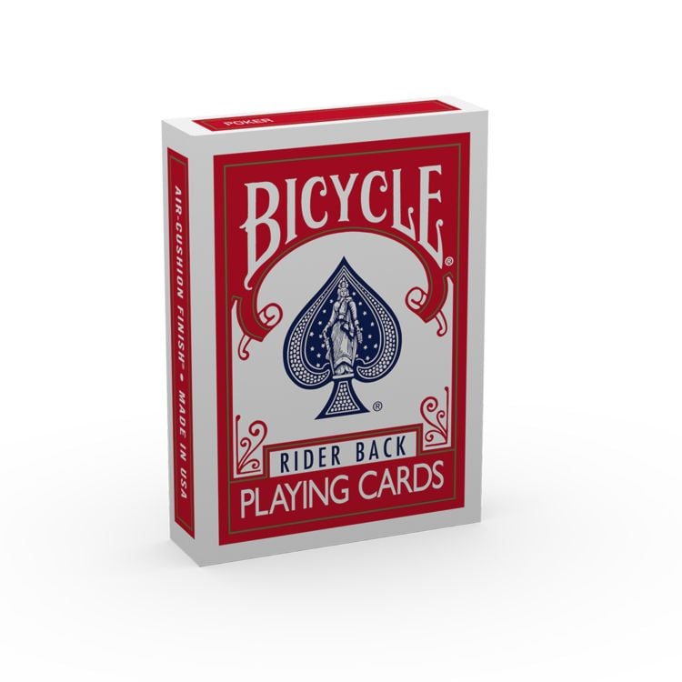 Produktbild: Bicycle Rider Back in Rot oder Blau (807 Classic Tuck, (Designer Spielkarten, Poker, Skat...)