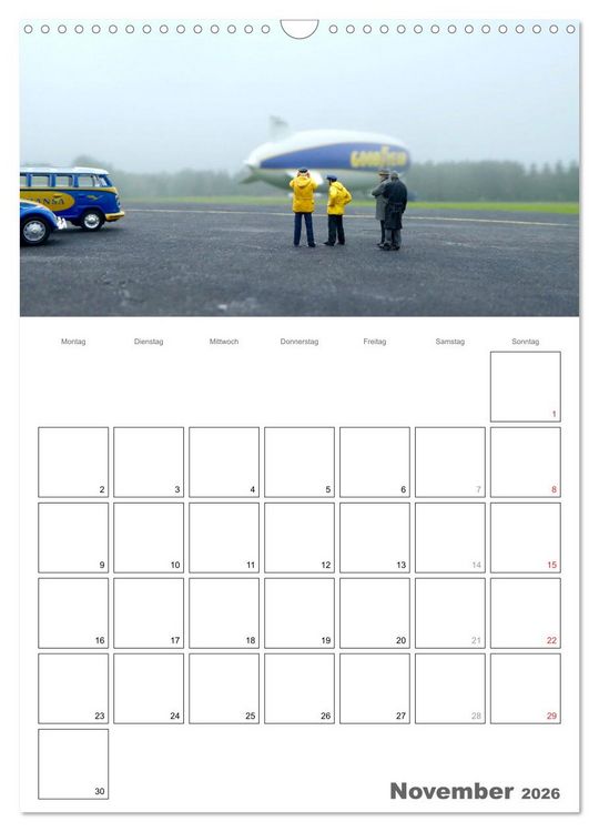 Produktbild: Follow me and have fun - kleine Leute am Flugplatz (Wandkalender 2026 DIN A3 hoch), CALVENDO Monatskalender