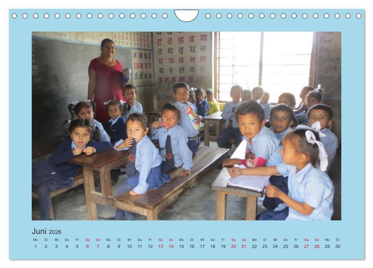 Produktbild: Kalender der Nepal Kinderhilfe e.V. (Wandkalender 2026 DIN A4 quer), CALVENDO Monatskalender