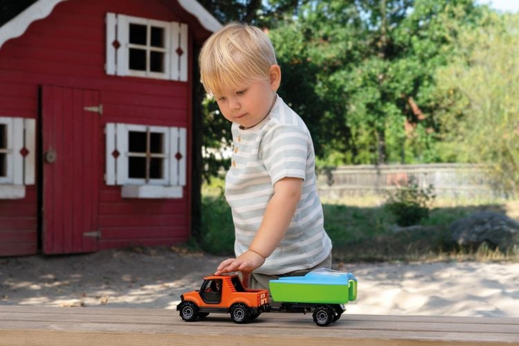 Produktbild: LENA 01633 - Truckies Pick Up mit Boaties-Anh&auml;nger