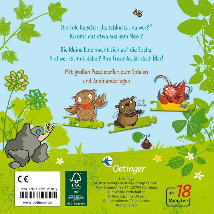 Produktbild: Die kleine Eule. Mein erster Puzzlespa&szlig;