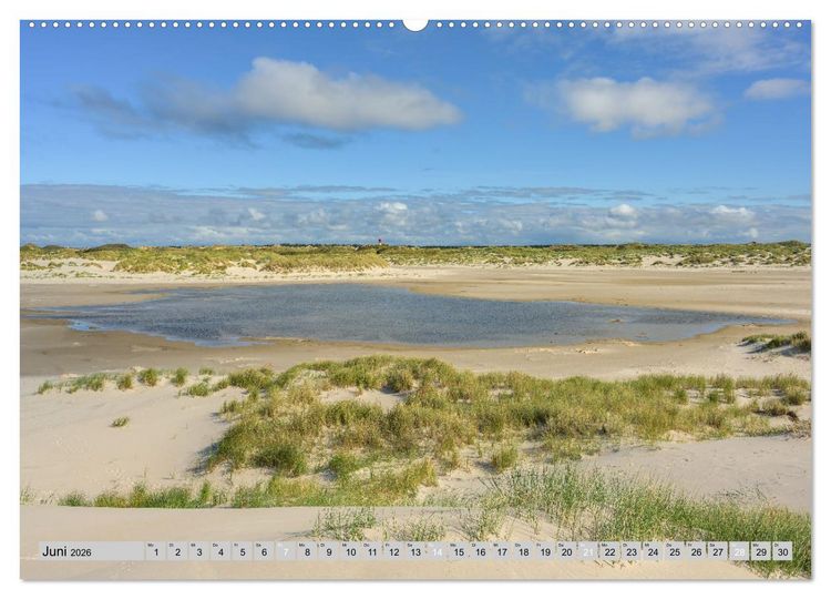 Produktbild: Wundersch&ouml;nes Amrum (Wandkalender 2026 DIN A2 quer), CALVENDO Monatskalender