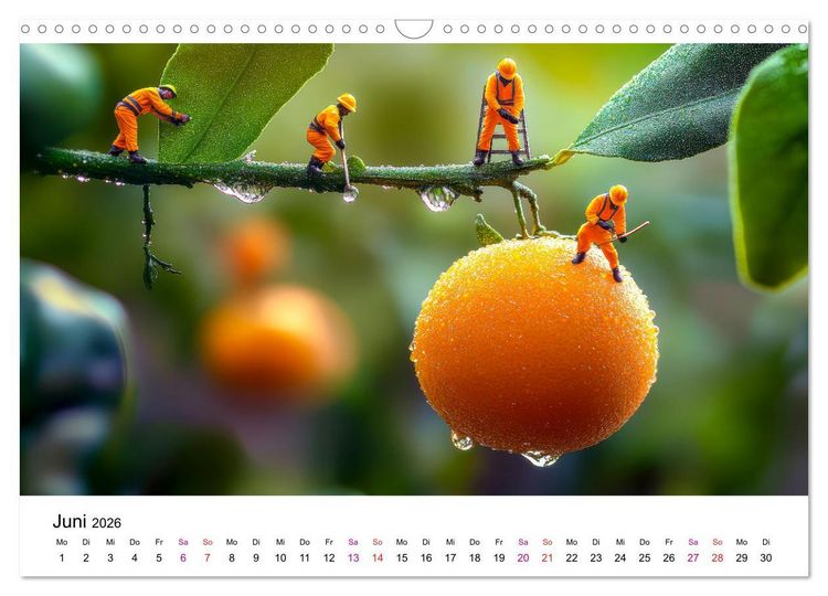 Produktbild: Winzige Welten - die kleinen Helfer des Jahres (Wandkalender 2026 DIN A3 quer), CALVENDO Monatskalender