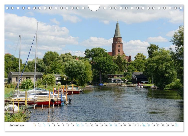 Produktbild: Die Havel entlang - Brandenburg, Rathenow, Havelberg (Wandkalender 2026 DIN A4 quer), CALVENDO Monatskalender