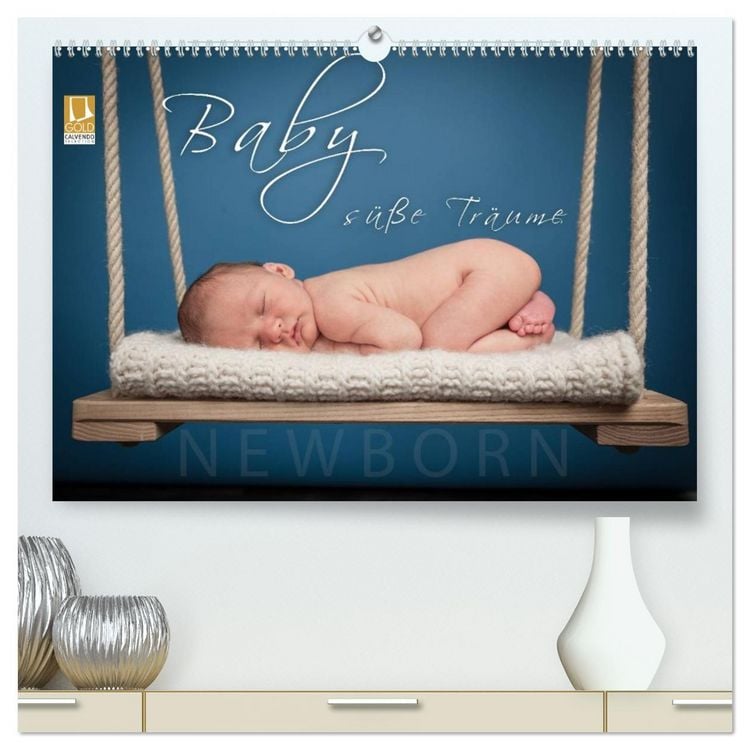 Produktbild: Baby - s&uuml;&szlig;e Tr&auml;ume (hochwertiger Premium Wandkalender 2026 DIN A2 quer), Kunstdruck in Hochglanz