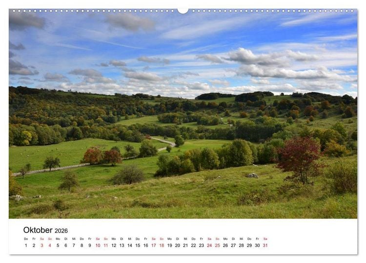 Produktbild: Zauberhafte Schw&auml;bische Alb (Wandkalender 2026 DIN A2 quer), CALVENDO Monatskalender