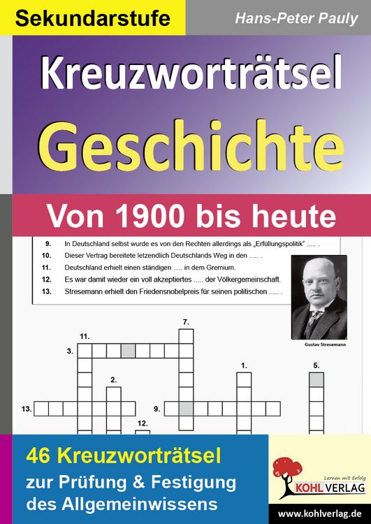 Produktbild: Kreuzwortr&auml;tsel Geschichte / Aktuell