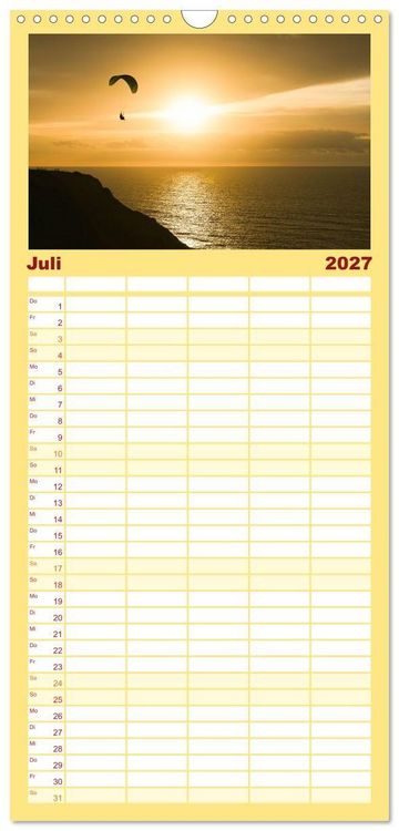 Produktbild: Familienplaner 2027 - Wundervolle Algarve mit 5 Spalten (Wandkalender, 21 x 45 cm) CALVENDO