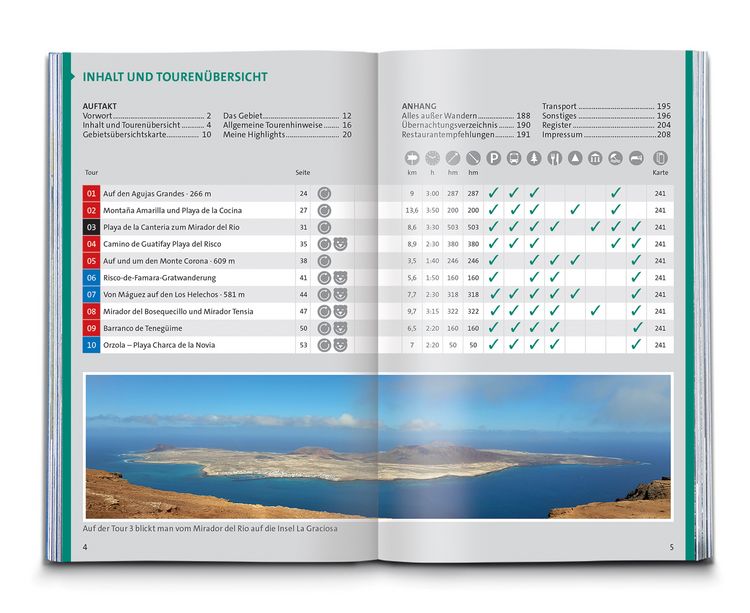 Produktbild: KOMPASS Wanderführer Lanzarote, 50 Touren mit Extra-Tourenkarte