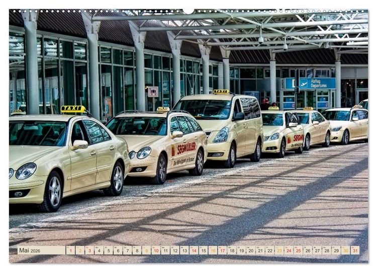 Produktbild: Hallo Taxi - einmal um die Welt (hochwertiger Premium Wandkalender 2026 DIN A2 quer), Kunstdruck in Hochglanz