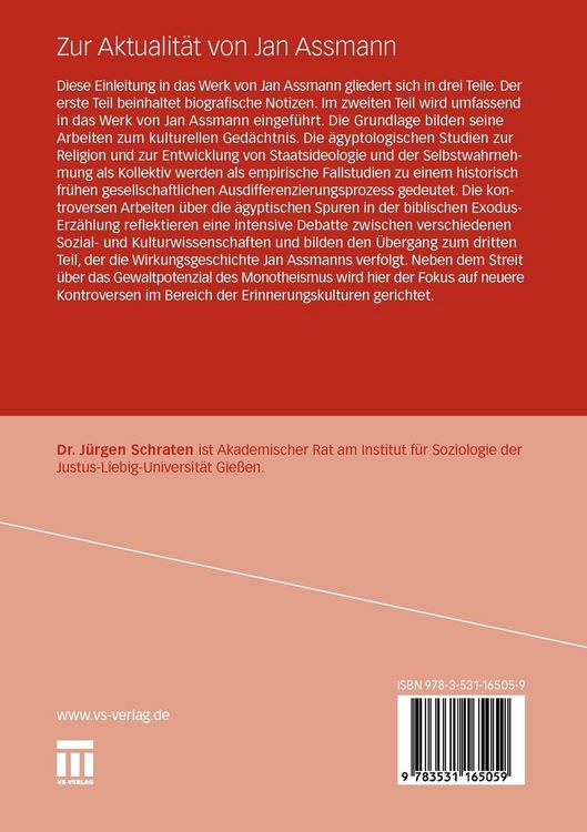 Produktbild: Zur Aktualit&auml;t von Jan Assmann