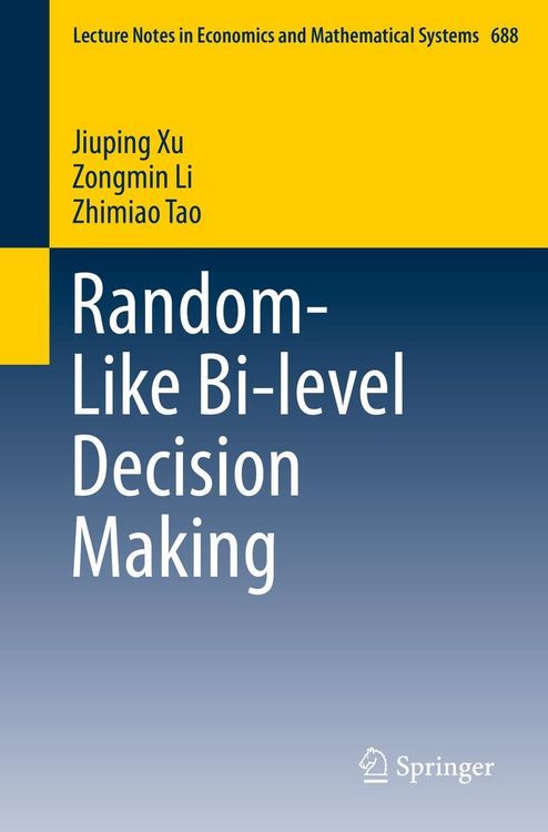 Produktbild: Random-Like Bi-level Decision Making