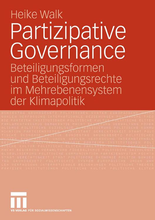 Produktbild: Partizipative Governance