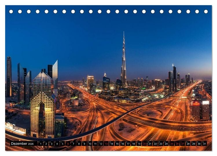 Produktbild: DUBAI - 2026 (Tischkalender 2026 DIN A5 quer), CALVENDO Monatskalender