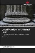 Produktbild: Justification in criminal law