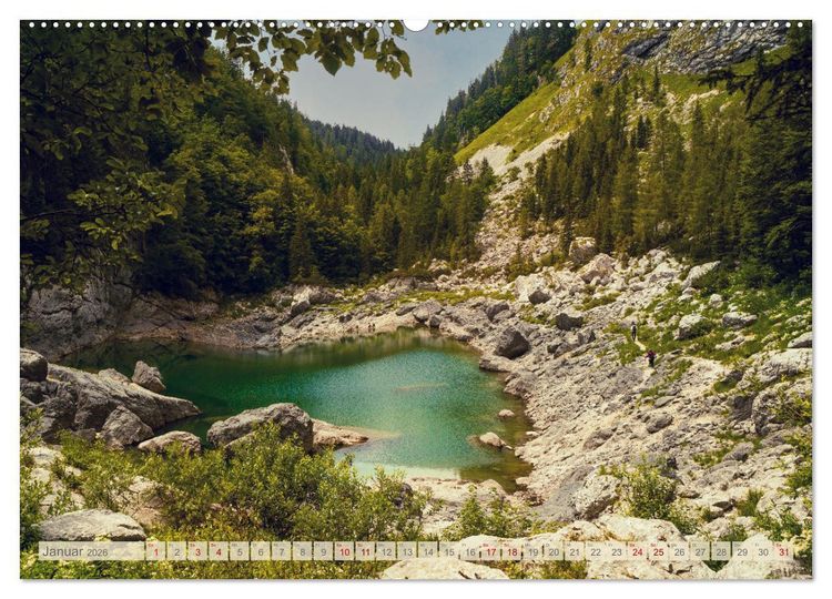 Produktbild: Slowenische Landschaften (hochwertiger Premium Wandkalender 2026 DIN A2 quer), Kunstdruck in Hochglanz