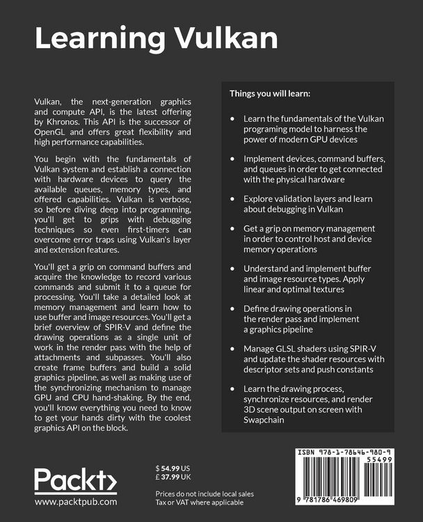 Produktbild: Learning Vulkan