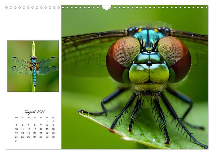 Produktbild: Facettenaugen - Meisterwerke der Natur (Wandkalender 2026 DIN A3 quer), CALVENDO Monatskalender