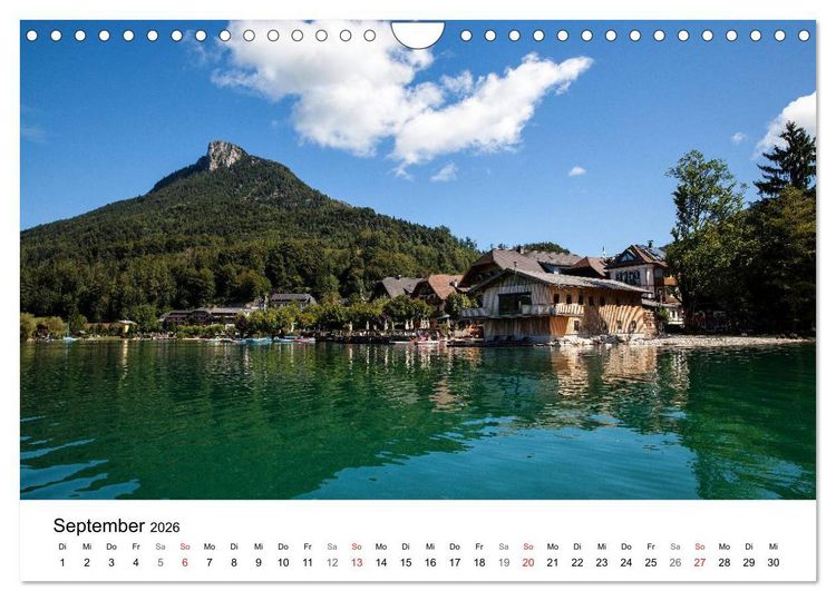 Produktbild: Salzkammergut - Die sch&ouml;nsten Seen Ober&ouml;sterreichs (Wandkalender 2026 DIN A4 quer), CALVENDO Monatskalender