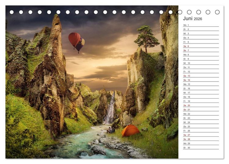 Produktbild: Kurze Auszeit (Tischkalender 2026 DIN A5 quer), CALVENDO Monatskalender