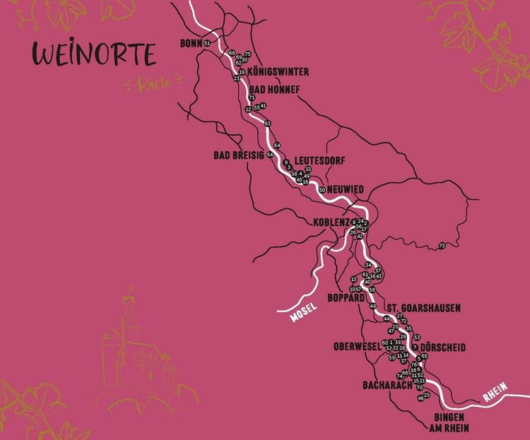 Produktbild: Weinorte am Mittelrhein