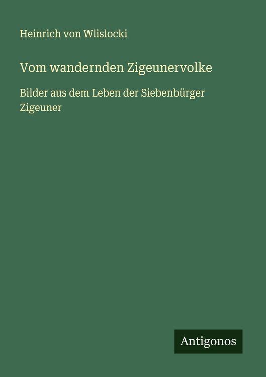 Produktbild: Vom wandernden Zigeunervolke