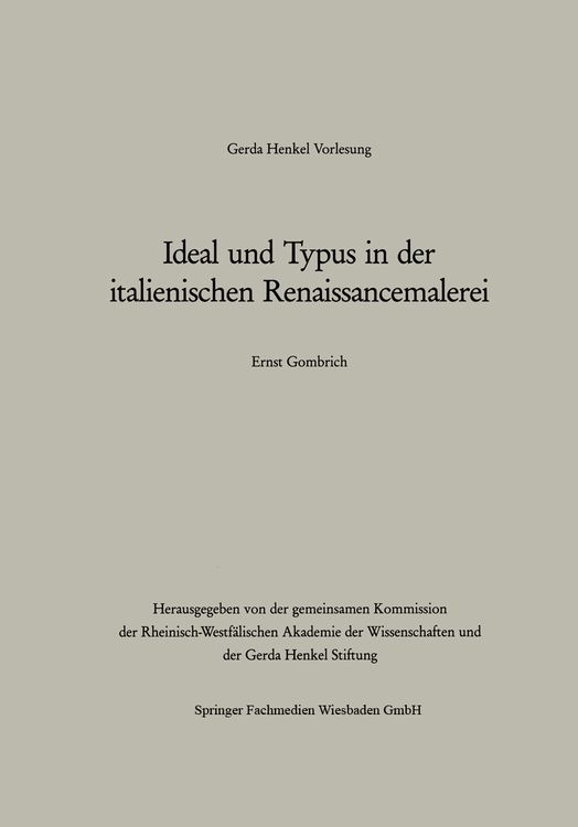 Produktbild: Ideal und Typus in der italienischen Renaissancemalerei