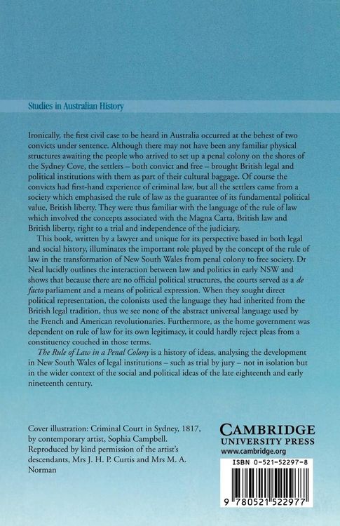 Produktbild: The Rule of Law in a Penal Colony