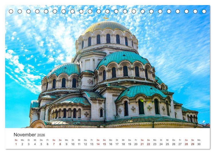 Produktbild: Bulgarien - Ein untersch&auml;tztes Reiseziel. (Tischkalender 2026 DIN A5 quer), CALVENDO Monatskalender