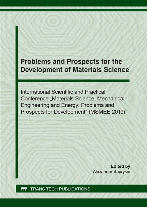 Produktbild: Problems and Prospects for the Development of Materials Science