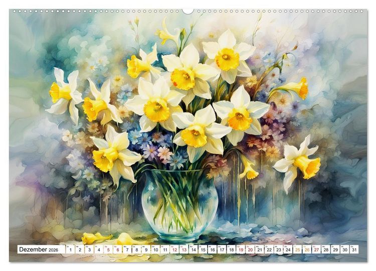 Produktbild: Blumenbuketts (Wandkalender 2026 DIN A2 quer), CALVENDO Monatskalender